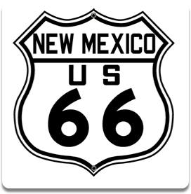 Route 66 New Mexico sign