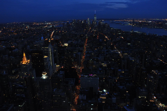New York City Empire State Building Evening View