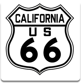 Route 66 California sign