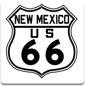 Route 66 New Mexico sign