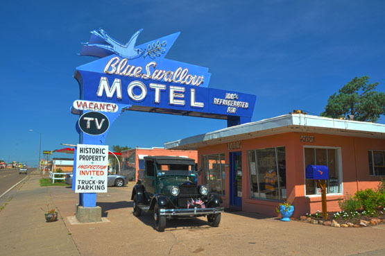 Route66 New Mexico Blue Swallow Motel